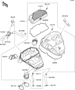 EX650 Воздушный фильтр