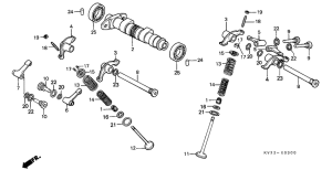 XLX350 Распред вал / клапана