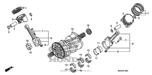 ST1300 Коленчатый вал и поршни
