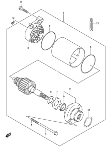 VL125 Стартерный мотор