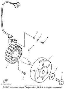 FZR600RDC Генератор