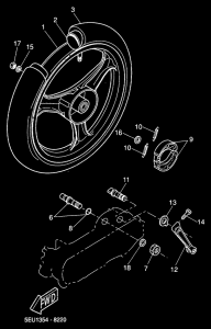 YH50 Переднее колесо