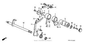 XR70R Вилка переключения передач