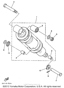 TW200D Амортизаторы задние