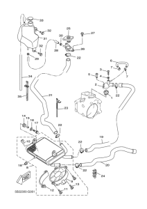 VP250 Radiator & hose