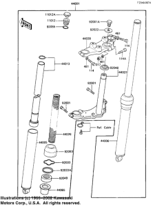 KE100 Вилка передней оси