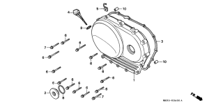 PC800 Крышка картера правая