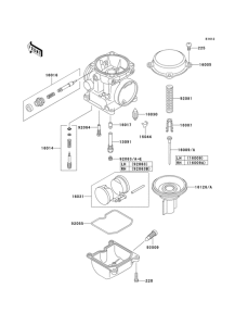 KLE500 Карбюратор в разборе