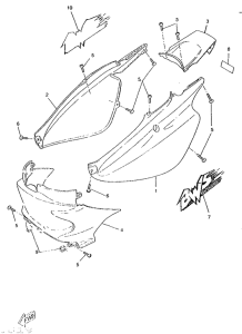 CW50RS Боковые обтекатели