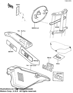 KD80 Labels / number plate