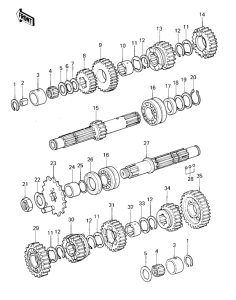 KZ400 Трансмиссия