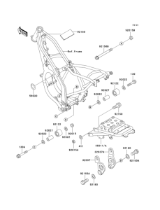 KDX125 Frame fitting