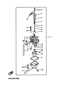 YN50R Carburetor assy