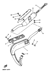 DT50MX Выхлопная система