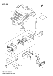 VZR1800 Задний комбинированный сигнал