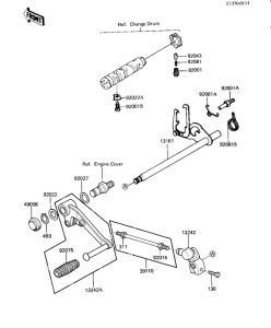 KZ1100 Gear.change mechanism