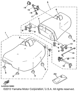 XV535L Сиденье