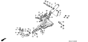 VFR750F Глушитель