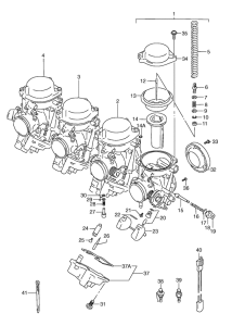 GSX-R600 Carburetor assy