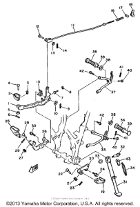 XT600LC Stand - footrest