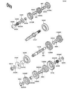 ZX1100 Трансмиссия