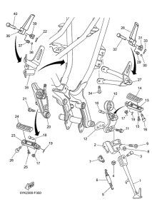 MT03 Stand & footrest