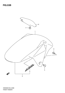 SV650 Переднее крыло