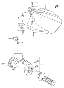 DR650 Right handle switch