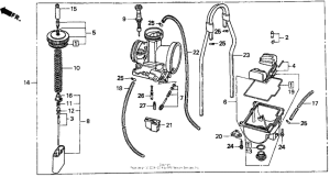 CR125R Карбюратор