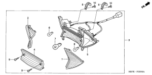 SCV100 Задний фонарь