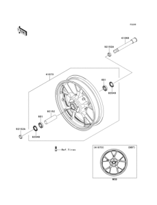 ZR1200 Переднее колесо