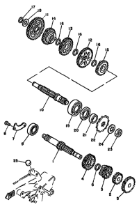 YZ50H Трансмиссия
