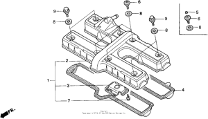 CB750 Крышка головки цилиндров