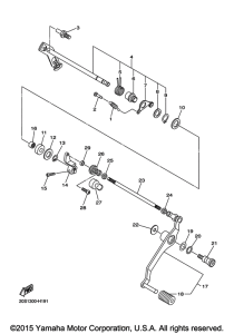 FZ6RGCB Вал переключения