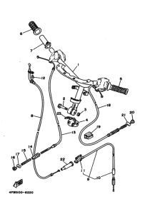 CY50 CY50L Рулевой рычаг кабель