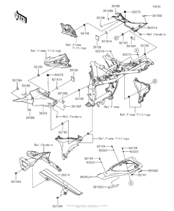 ZR800 Боковые обтекатели