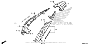 CB500X (ABS) Задний обтекатель