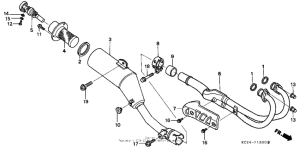 XR250R Глушитель