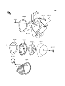 KX125 Воздушный фильтр