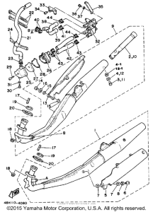 RZ350L Выхлопная система