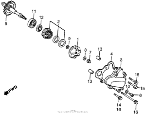 CR250R Water pump 82-83