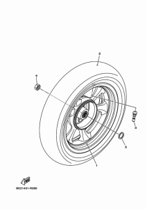 MWS125-C Переднее колесо