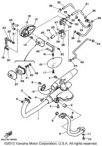 XV250 Выхлопная система