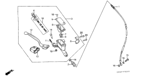 CR80R Fr. brake master cylinder