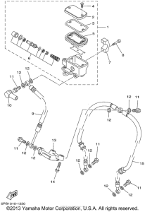 XVS1100N Главный тормозной цилиндр