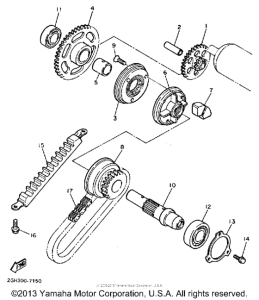 FZR1000TC Стартер