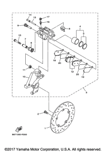 FZ10HB Задний суппорт