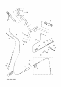 CW50E Рулевой рычаг и кабель