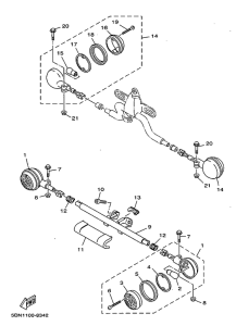 XVS650A Поворотники