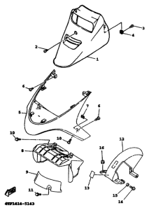 XC125 Guardabarro delant